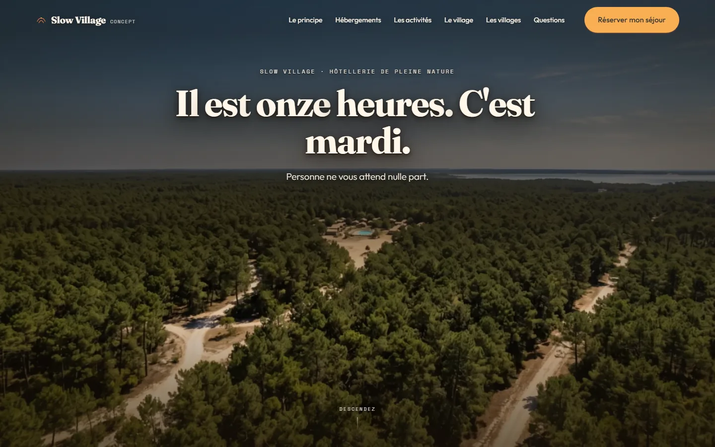 Slow Village · version ordinateur